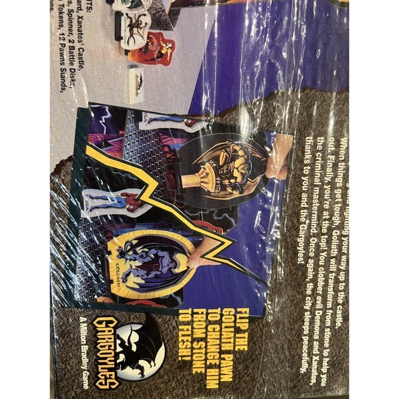 Disney Gargoyles Winged Warriors Fight A World Of Crime Board Game MB 1995 New - Picture 5 of 7